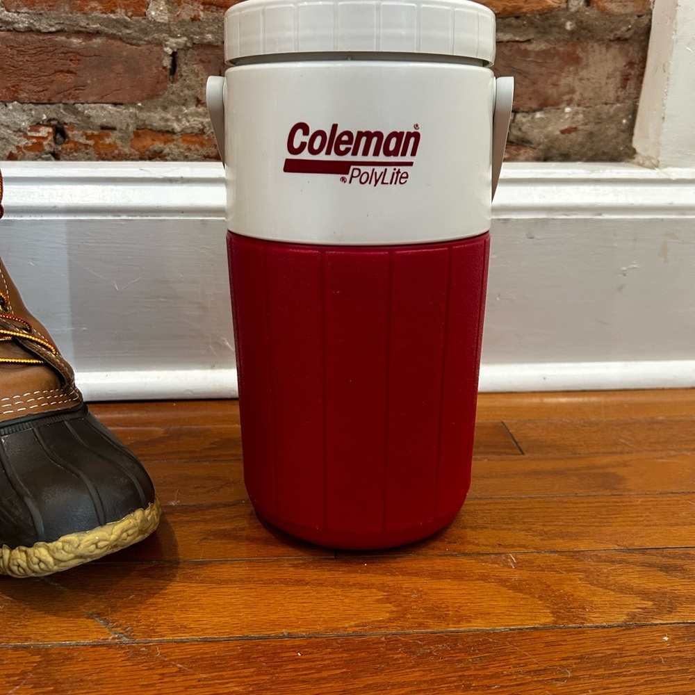 Coleman Red and White PolyLite Cooler